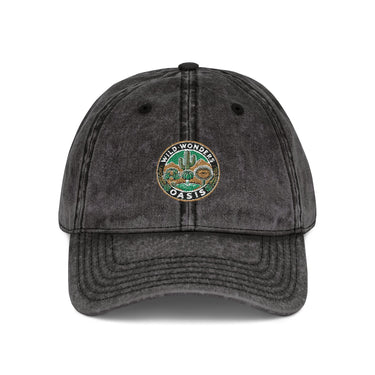 Vintage cap with washed-out twill and Wild Wonders Oasis embroidered logo