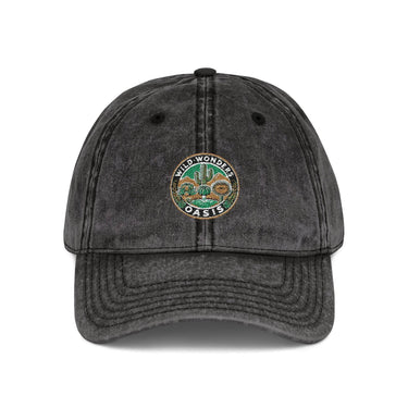 Vintage cap with washed-out twill and Wild Wonders Oasis embroidered logo