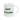 Glossy white ceramic mug with "Leaf Me Alone" plant pun and colorful leaf design, comfortable C-handle, 11oz size