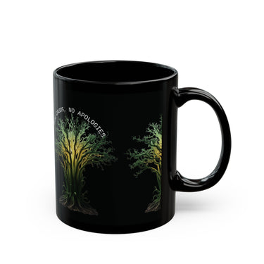 Big Cauds Mug with funny cactus design, glossy ceramic coffee cup for gardeners and plant lovers, available in 11oz and 15oz sizes