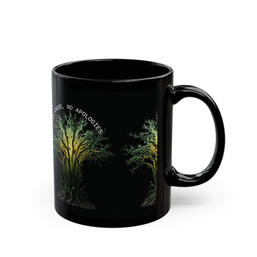 Big Cauds Mug with funny cactus design, glossy ceramic coffee cup for gardeners and plant lovers, available in 11oz and 15oz sizes