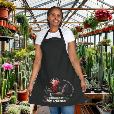 Wild Wonders Oasis Gardening Apron with 5-color straps and roomy pockets for plant lovers