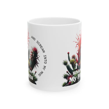 π΅β "Sharp, Sweet, and Slightly Savage" Cactus Whisperer Ceramic Mug, Funny Plant Lover Gift, Cactus Decor, Unique Gardening Mug, 11oz 15oz - Wild Wonders Oasis