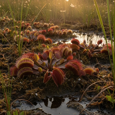 Venus Flytrap ‘Maroon Monster’ with deep maroon, oversized tooth-lined traps nursery propagated and carnivorous