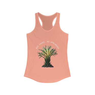 Big Cauds; No Apologies Racerback Tank 🌿💪🌸, Gifts for Gardeners, Summer Workout Top - Wild Wonders Oasis