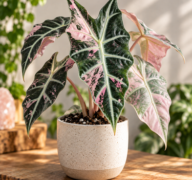 Alocasia 'Polly' Variegated 'Ghost Mint'